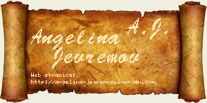 Angelina Jevremov vizit kartica